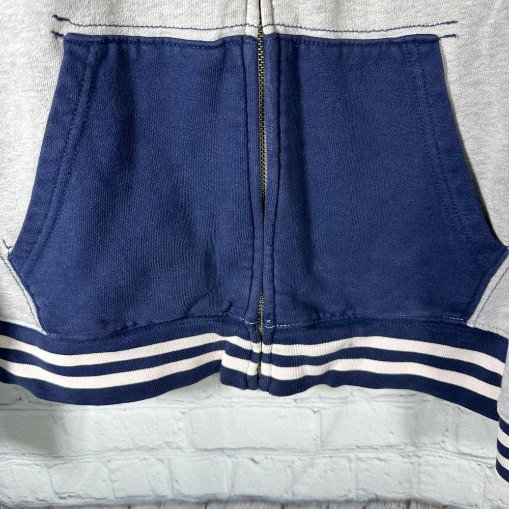 Polo Ralph Lauren Kids Navy Gray Colorblock Big Pony Zip Hoodie Size‎ XL 18-20